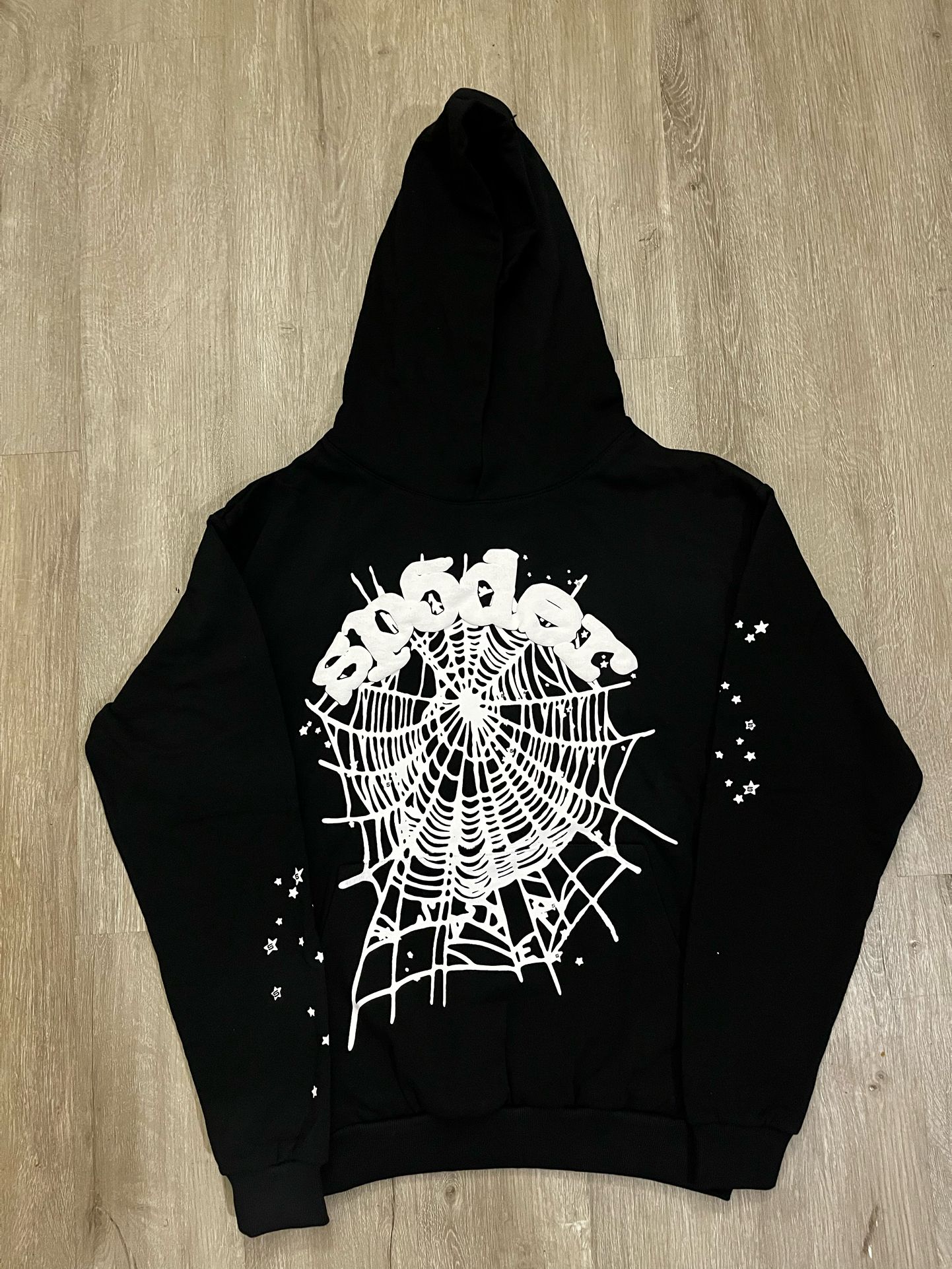Spider Hoodie Black And White