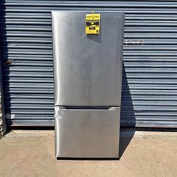 New!!! Vissani 30 in. 18.7 cu. ft. Bottom Freezer Refrigerator in Fingerprint Resistant Stainless Steel, Garage Ready