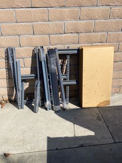 Metal Storage Shelving Unit Disassembled