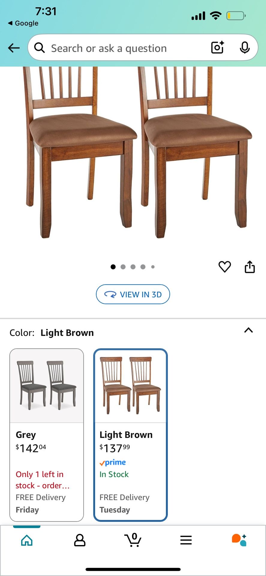 Berringer Rustic Brown Dining Chair