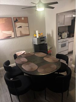 Dining table + chairs