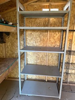 Metal shelving