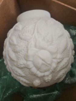 White Milk Glass Globe