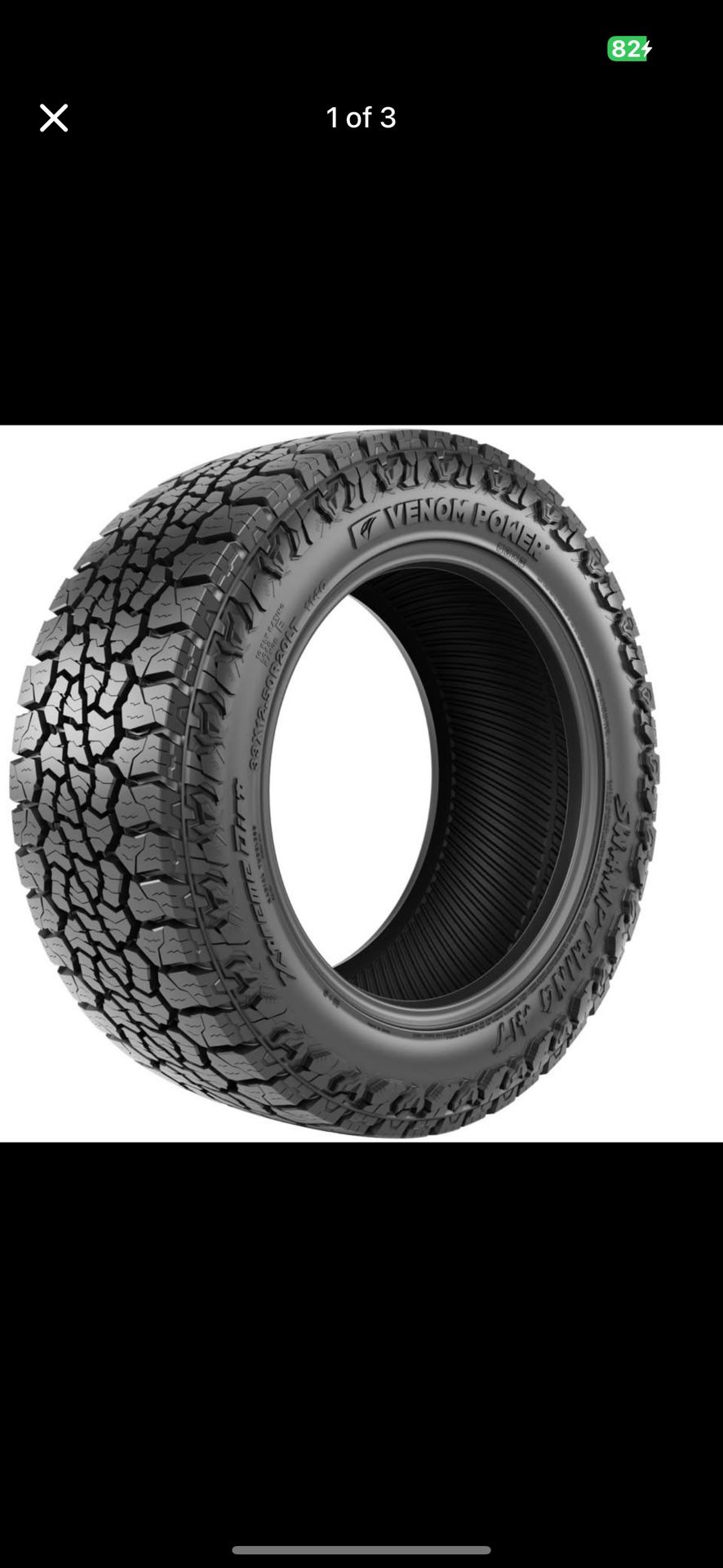 33x11.50R20LT Venom Swampthing Dirt A/T 10ply Tires