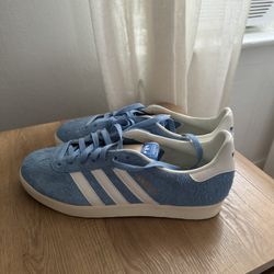 adidas Gazelle Light Blue Off White Cream White Size M 8