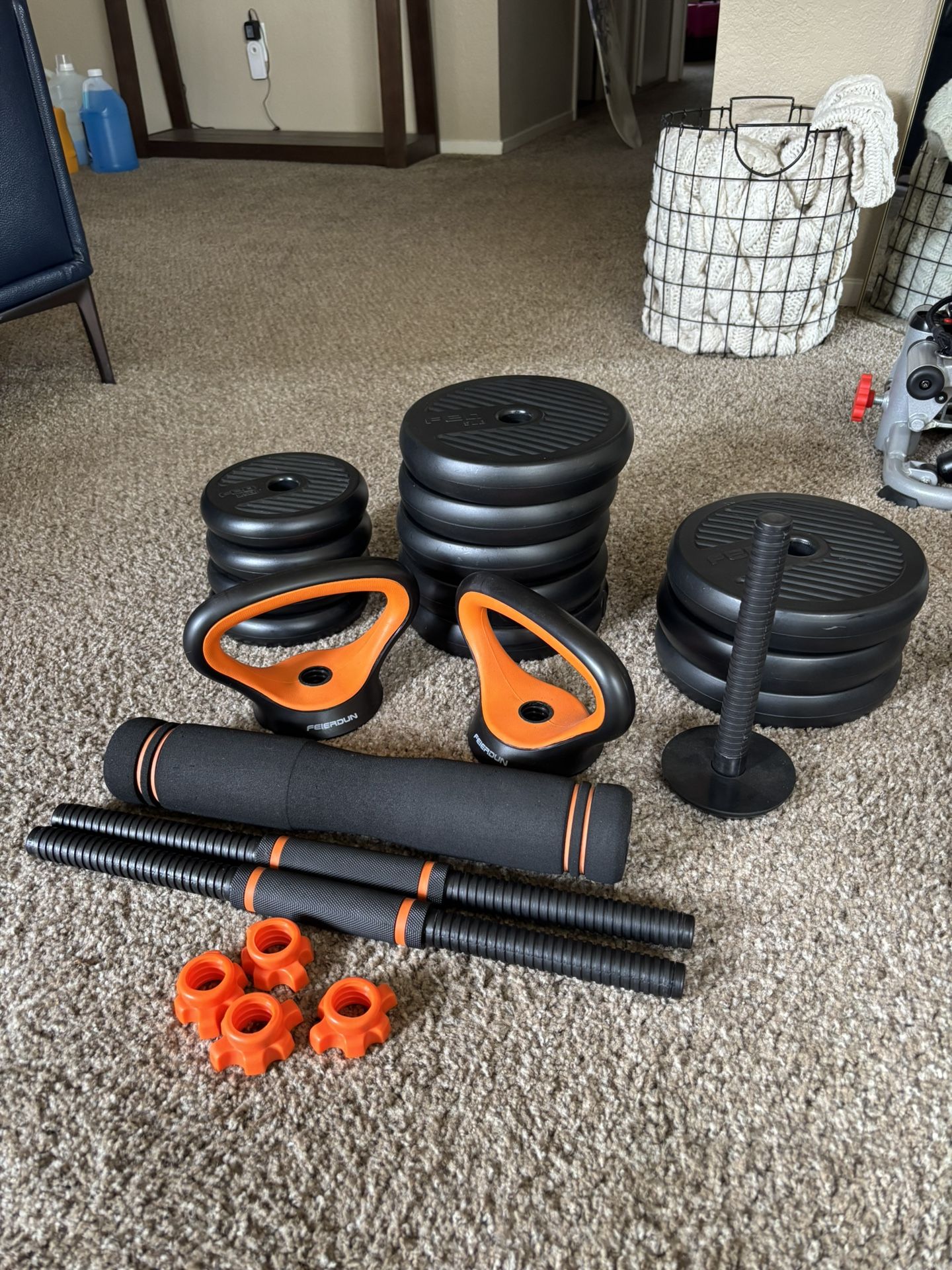 💪 FEIERDUN 5-in-1 Adjustable Dumbbell Set – Brand New, Never Used! 💪