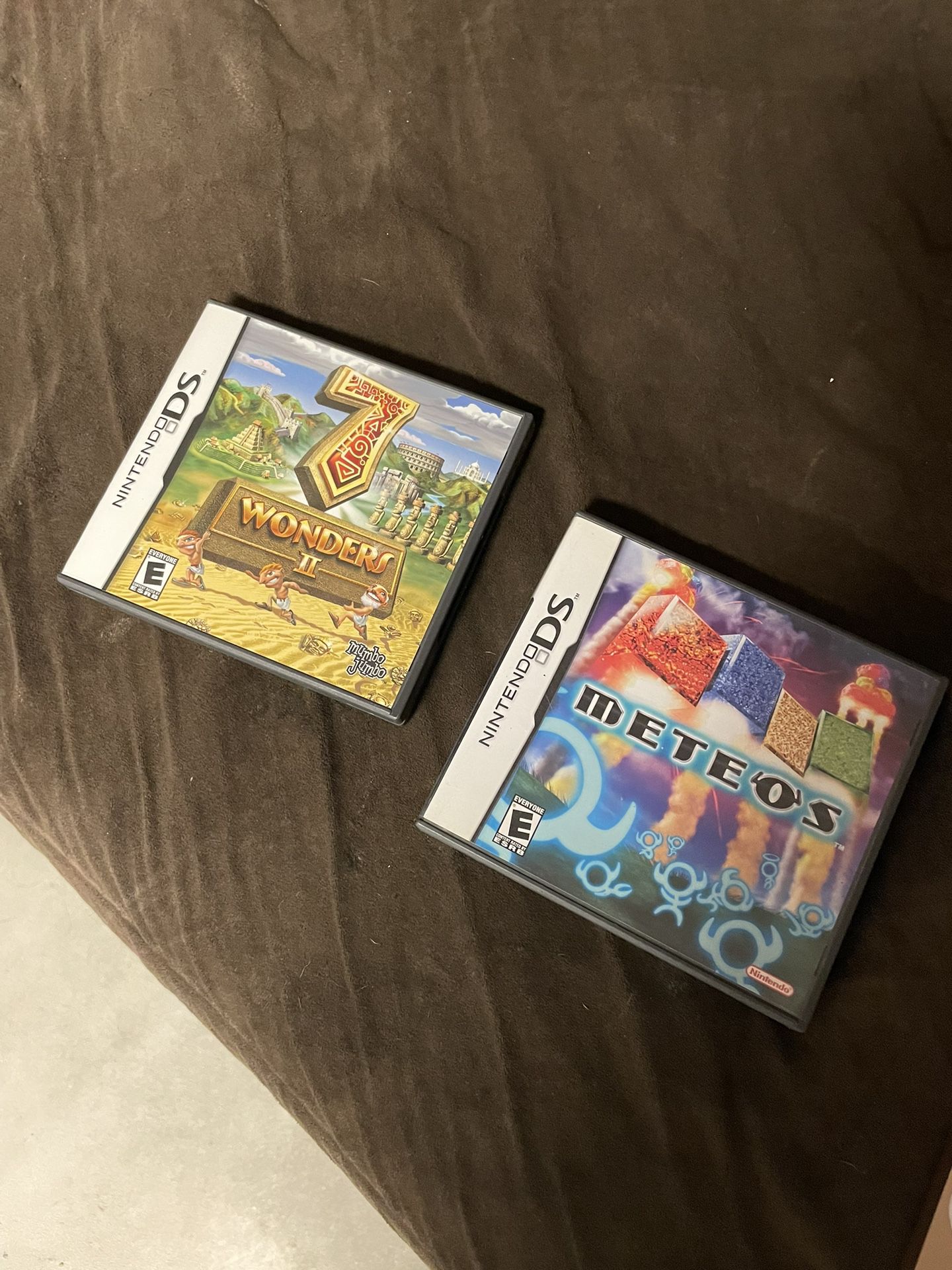 Lot Of 2 DS games- 7 Wonder II & Meteos
