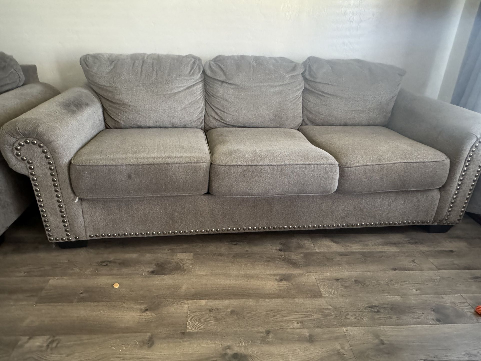 Grey Fabric Couches 