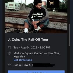 J Cole tickets