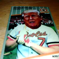 1989 Fleer Donald Trump Fuck Face Baseball ⚾ Card 