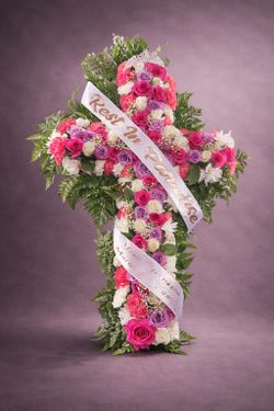 Memorial Flower Cross