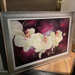 Floral Framed Canvas Painting CHEAP!! $100 Raymour And Flanigan