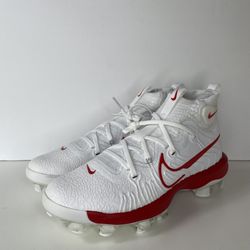 Nike Alpha Huarache NXT MCS DJ6519-104 Baseball Cleats White/red Mens  Size 9