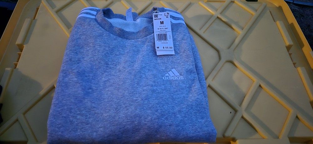 New Womens Adidas Sweat Shirt Size Medium