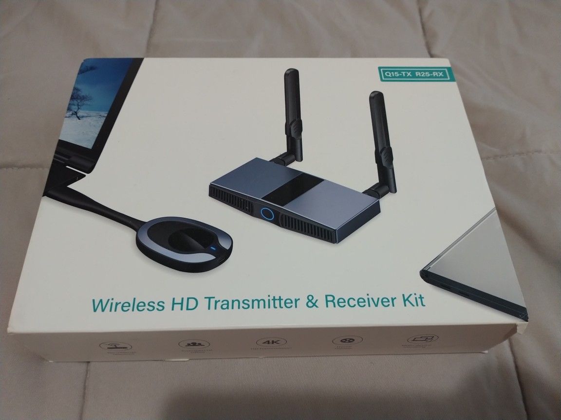 Wireless HD Transmitter & Receiver Kit (Q15TX R25RX) for Sale in El
