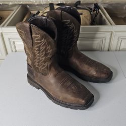 Size 9.5 D Ariat Work Boots Steel Toe 