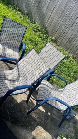 Four patio chairs in great condition