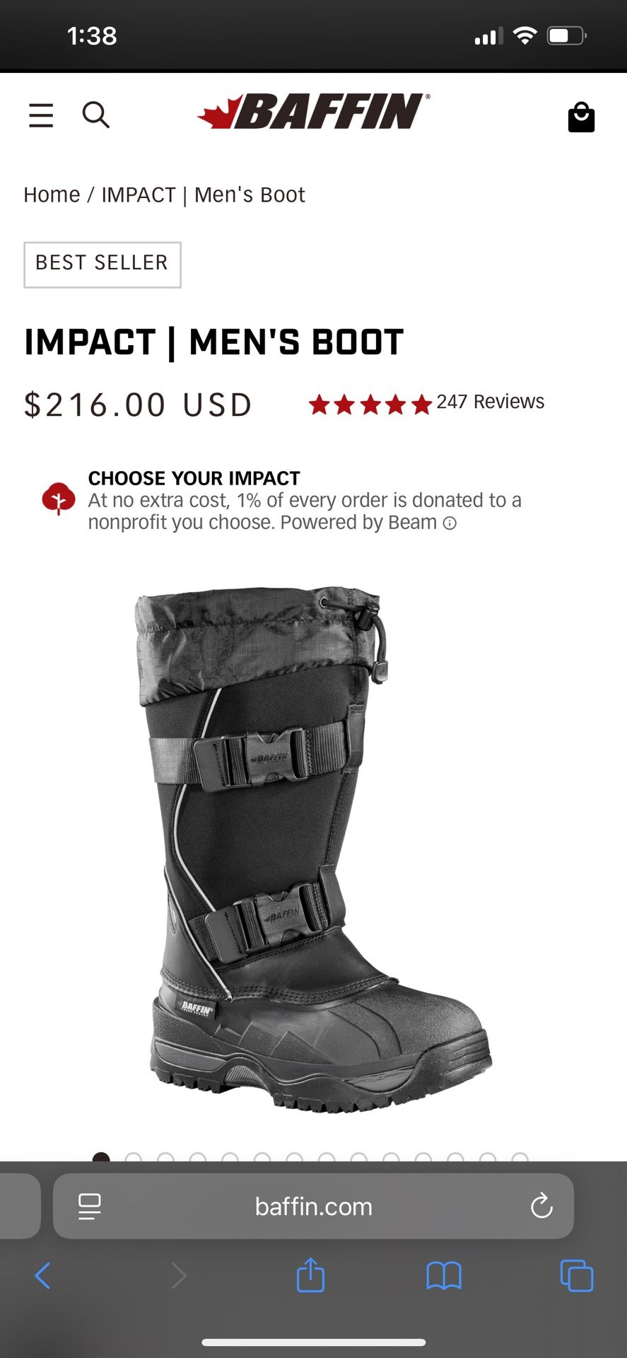 Baffin Polar Proven Snow Boots 60