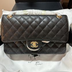 NWT Authentic Chanel Classic Double Flap Medium In Caviar Black for Sale in  Los Angeles, CA - OfferUp