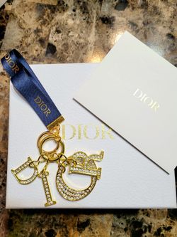 Dior Crystal Logo Bag Charm/ Keychain (GWP)