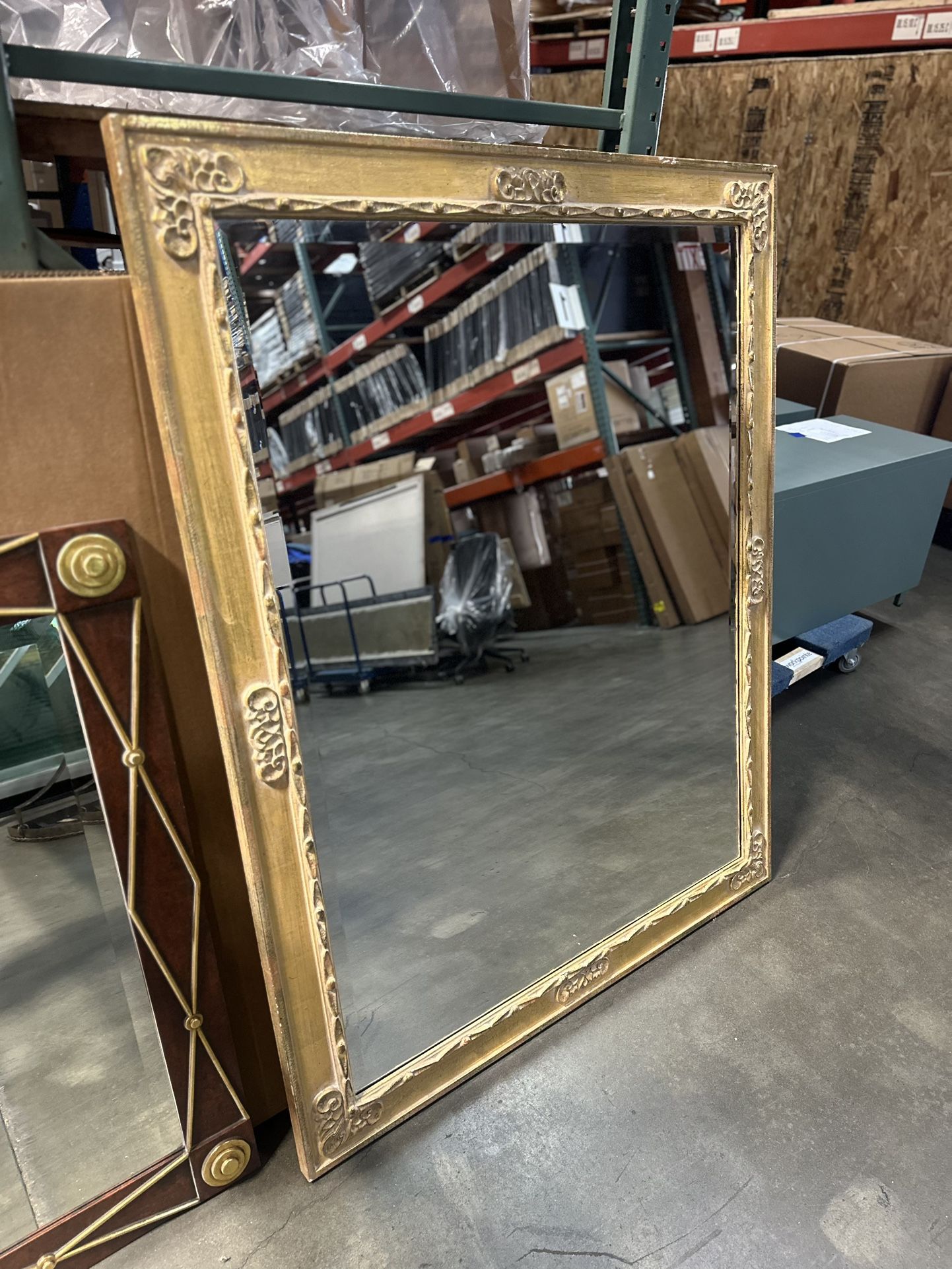 48 X 60” Framed Mirror, Came Out Of A Hotel Lobby