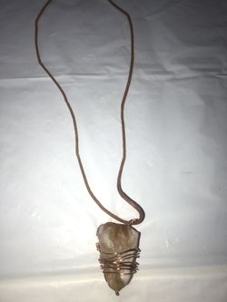 Copper Wrapped Citrine Stone ⚡️