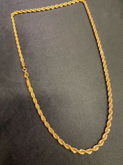 18K Plated Rope Chain New