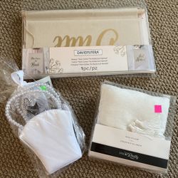 Wedding Banner, Ring Pillow, And Flower Girl Basket New