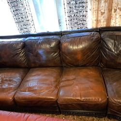 Italian leather sectional