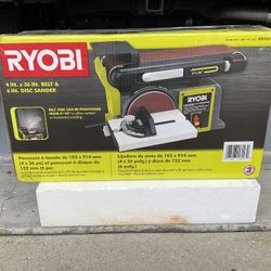 NEW RYOBI BELT AND DISC SANDER