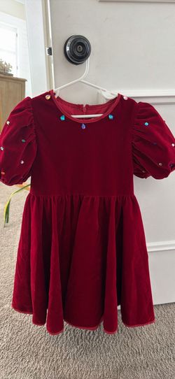 Girls Lola and the boys velvet dress