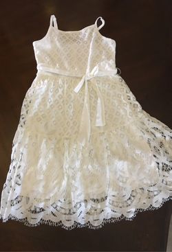 White wash size 8 dress justice