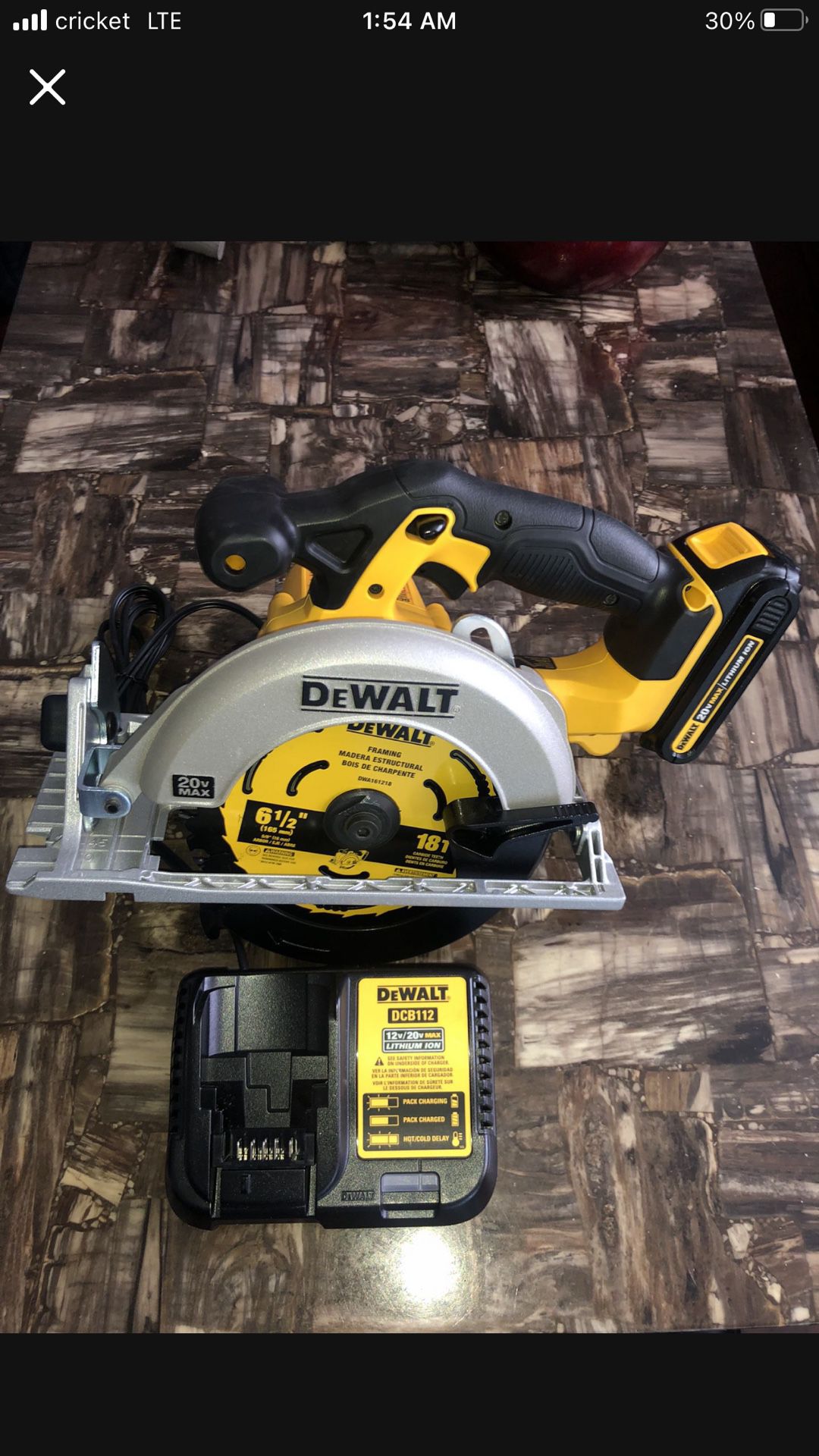 Dewalt 20 Volt Brushless Circular Saw One Battery And Charger