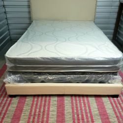 NEW QUEEN-SIZE MATTRESS AND BOX SPRING