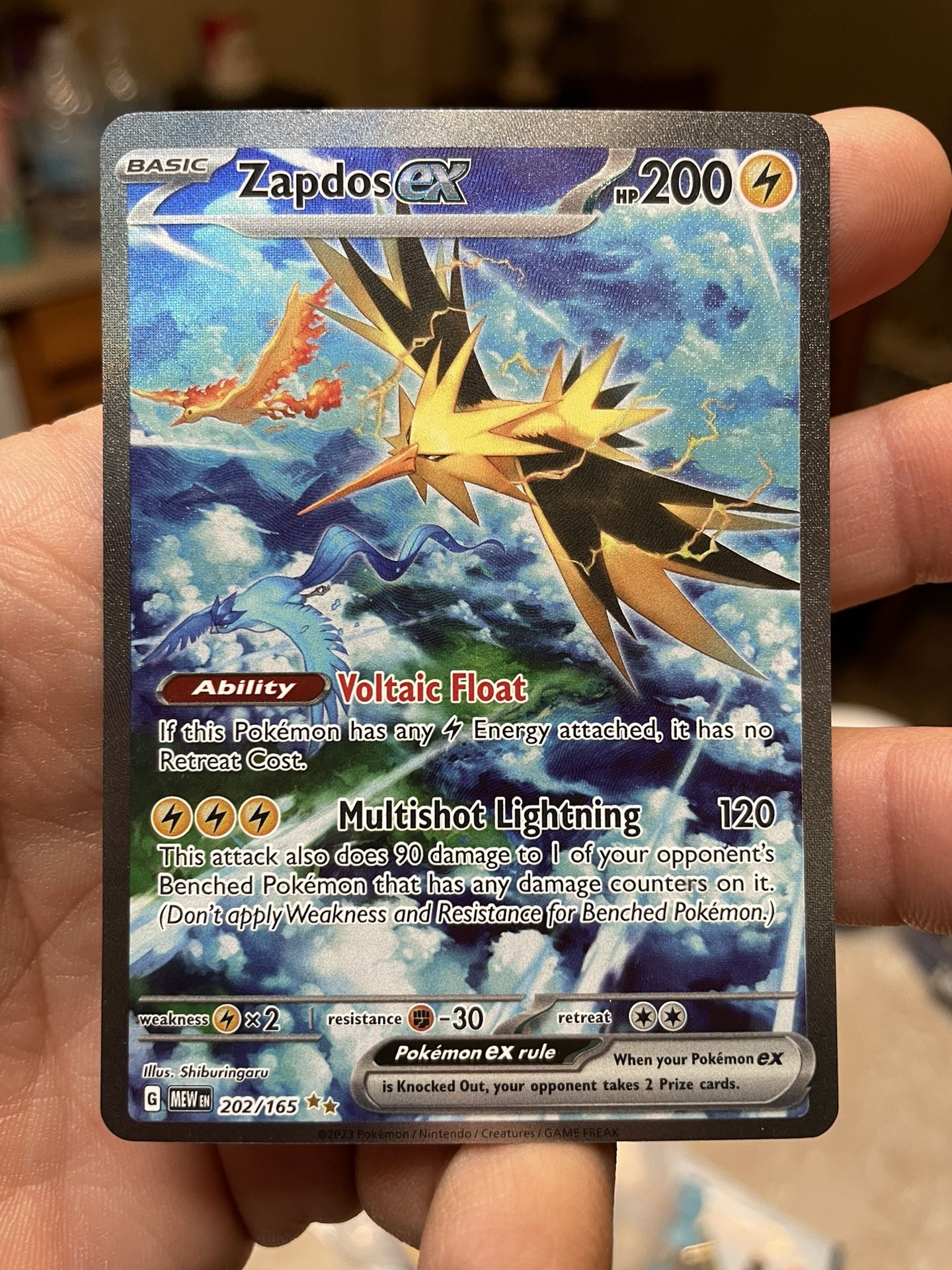 Pokemon TCG Zapdos Ex Special Illustration Rare