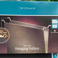 IN PLACE® Hanging Folders – Tab View – Letter Size – New