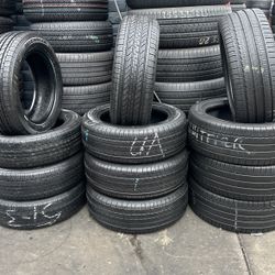 215/55R17 MICHELIN A SET OF FOUR USED TIRES