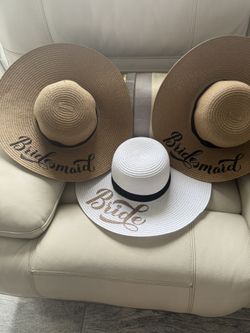 Bride And BridesMaid Sun Hats