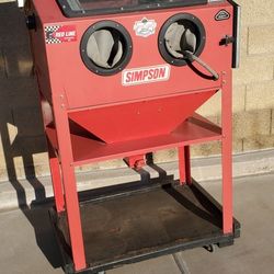 Sand Blast Cabinet With Abrasives