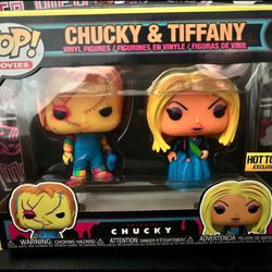Funko Chucky And Tiffany Black Light Two Pack Pop - Toys & Collectibles