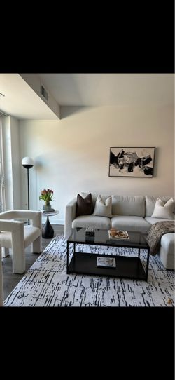 Black and white canvas
