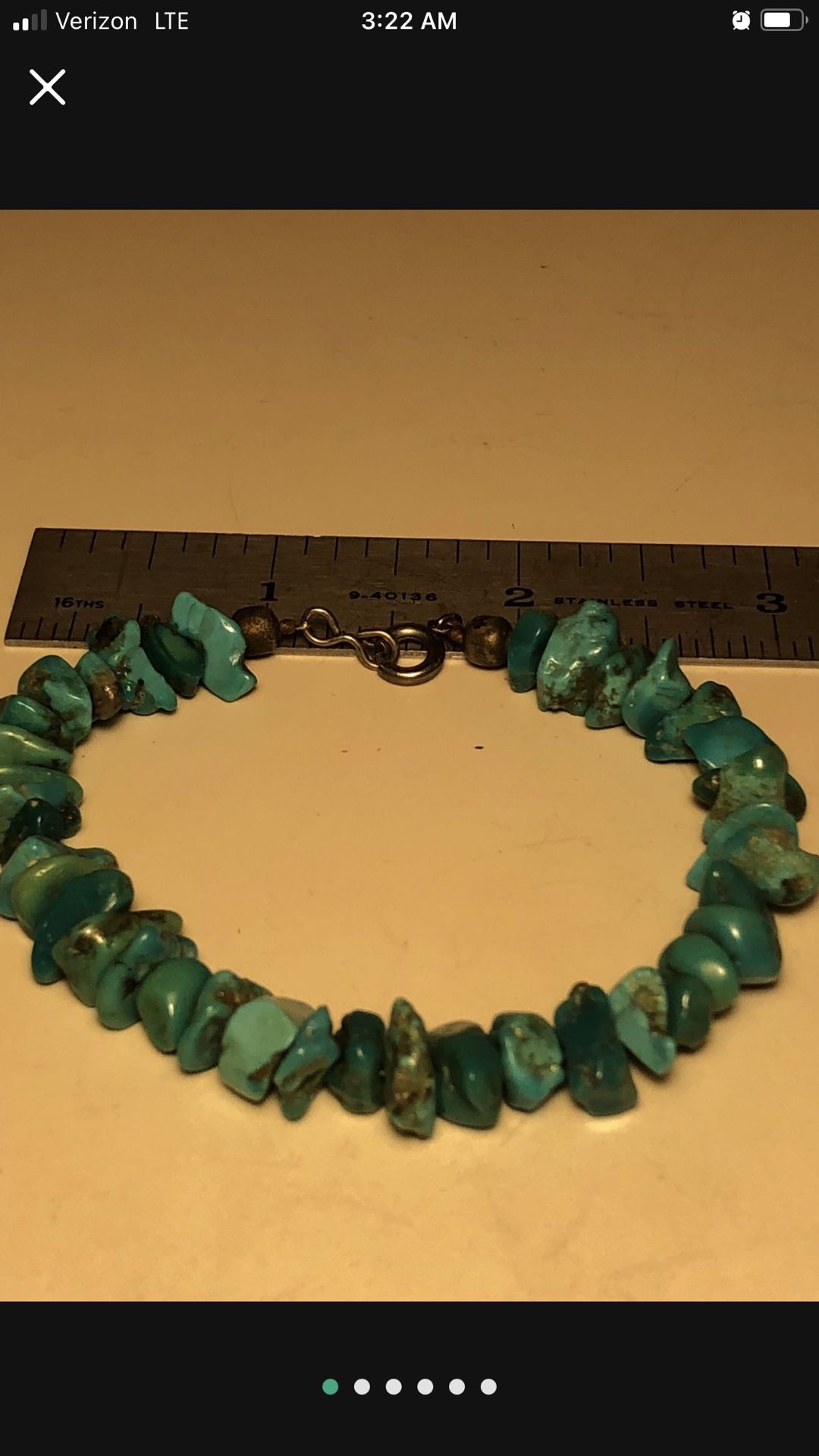Real Stone Turquoise Bracelet 15.00 Shipping Available