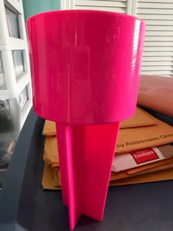 Pink Plastic Beach Sand Cup Holder Stake