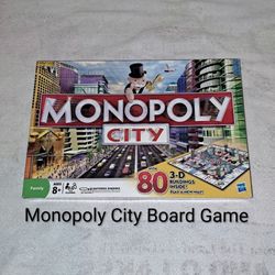 Monopoly City Edition Board Game In Excellent New Condition (Is Complete Nothing Missing)
