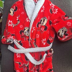 Soft Minnie Mouse robe size 4