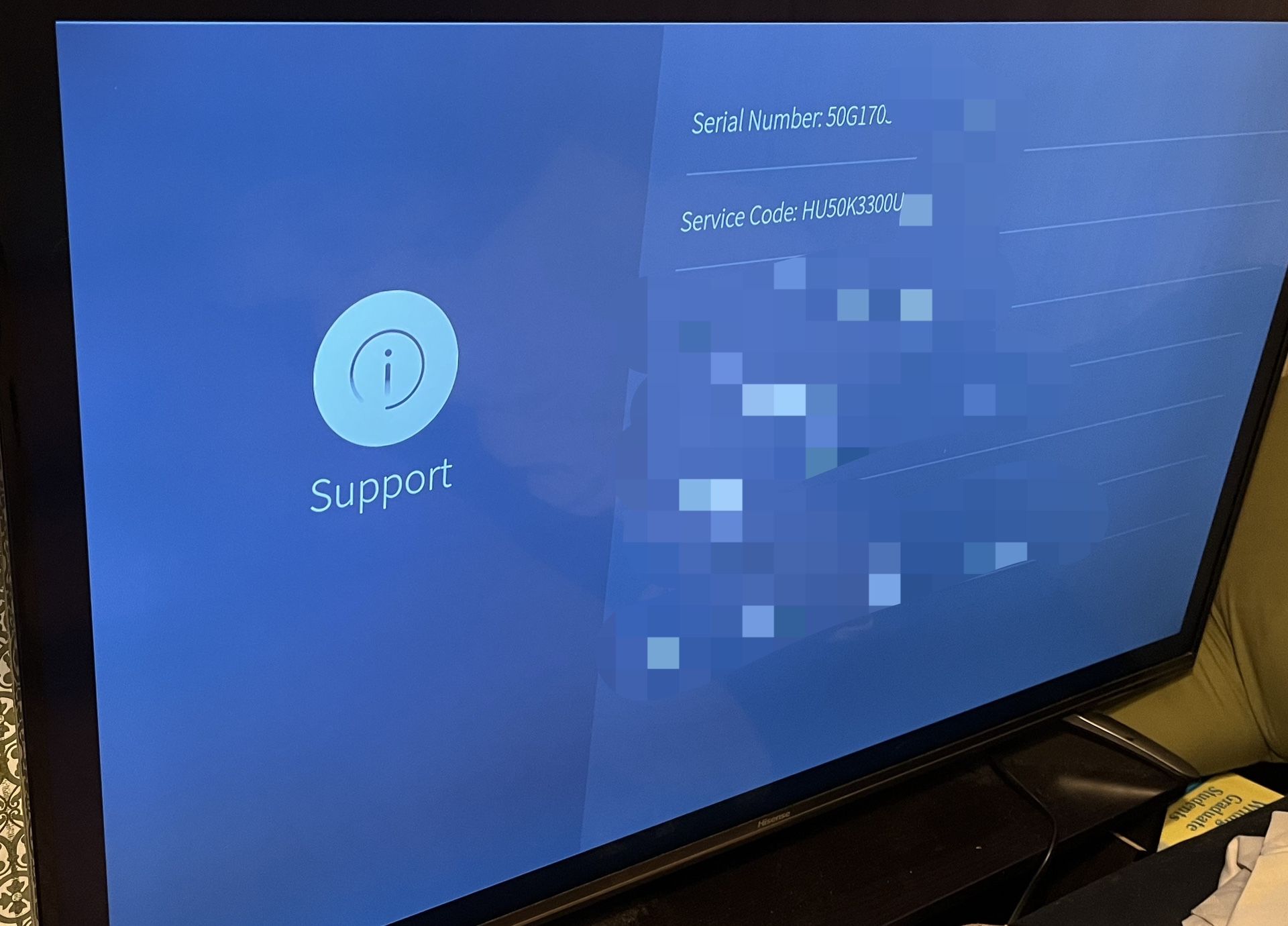 Hisense 50 Inch Tv Television 