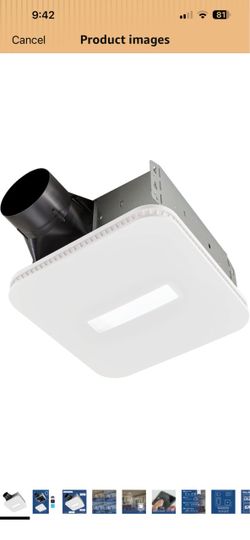 Broan-NuTone Bathroom Exhaust Fan – Retrofit Design Replaces Existing Fan Without Attic Access, Quiet 1.0 Sones, 110 CFM, Powerful Ventilation with 4 