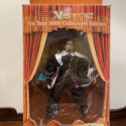 Vintage NSYNC Chris Marionette Doll Figure 2000 Living Toyz-Open Box. It appears the box has been opened and the figure may have been taken out but ne