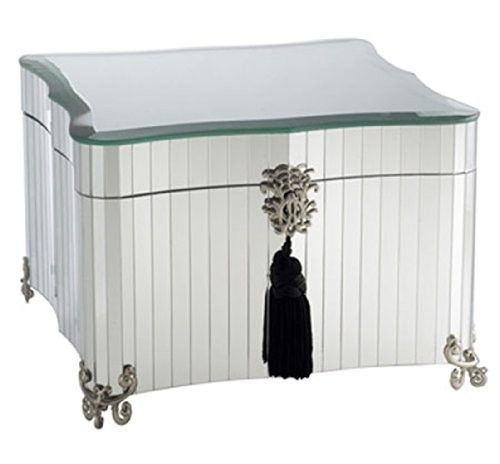 BOMBAY Mirror Jewelry Box With Metal Feet