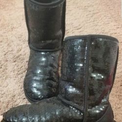 Ugg Black Sequin Boots 